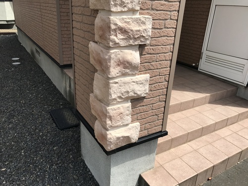 【札幌市 外壁塗装】コーナー部材の付帯塗装で仕上がりアップ
